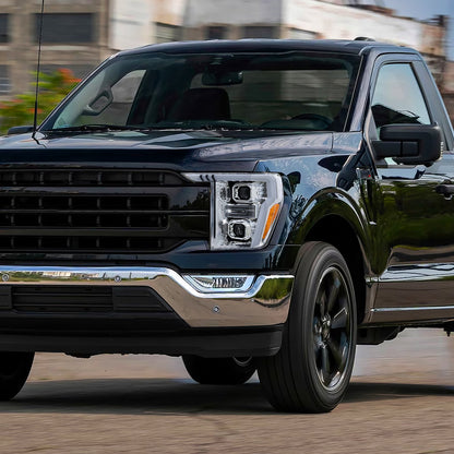 Spec-D 21-23 Ford F-150 Headlights LED Bar Projector Sequential Chrome