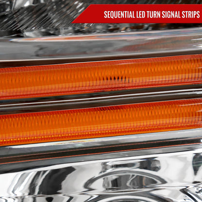 Spec-D 08-10 F250/F350/F450/F550 Super Duty Headlights Sequential