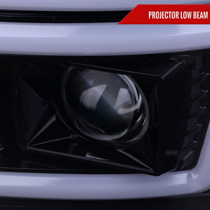 Spec-D 08-10 F250/F350/F450/F550 Sequential Headlights Black/Smoked