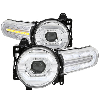 Spec-D 07-14 FJ Cruiser Headlights Sequential Signals Chrome