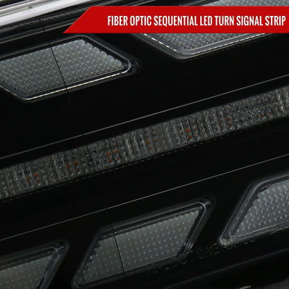 Spec-D 07-14 FJ Cruiser Headlights Sequential LED Black/Smoked Lens