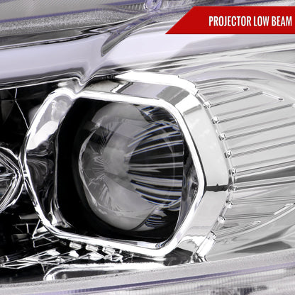 Spec-D 13-16 Ford Fusion Switchback SEQ Projector Headlights Chrome