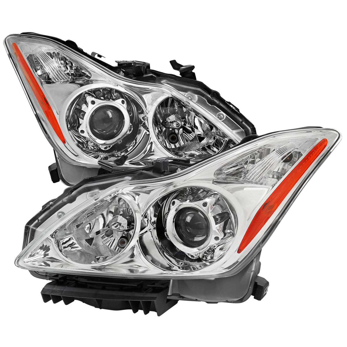Spec-D 08-13 G37/14-15 Q60 2DR Headlights OEM Style Chrome