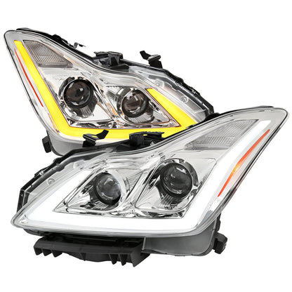 Spec-D 08-13 G37/14-15 Q60 2DR Sequential Headlights Chrome