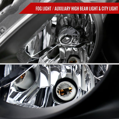 Spec-D 08-13 G37 14-15 Q60 2DR Headlights OEM Style Black/Clear