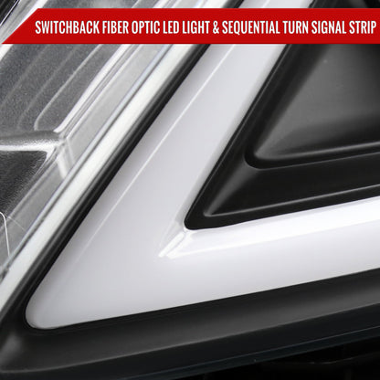 Spec-D 08-15 Infiniti G37/Q60 Coupe Headlights Sequential Black/Clear