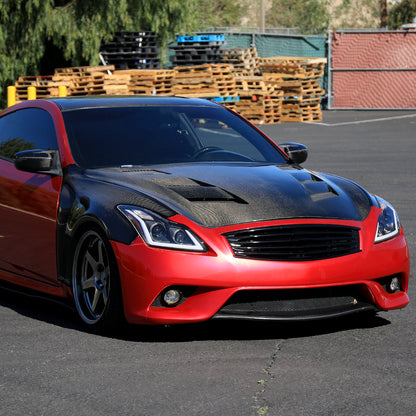 Spec-D 08-15 Infiniti G37/Q60 Coupe Headlights Sequential Black/Clear