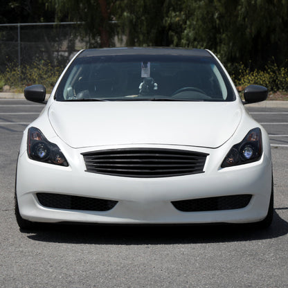Spec-D 08-13 G37/14-15 Q60 2DR Headlights OEM Style Black/Smoked