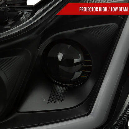 Spec-D 08-13 G37/14-15 Q60 2DR Sequential Headlights Black/Smoked