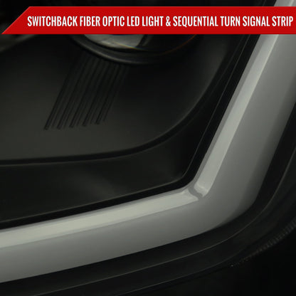 Spec-D 08-13 G37/14-15 Q60 2DR Sequential Headlights Black/Smoked