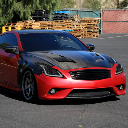 Spec-D 08-13 G37/14-15 Q60 2DR Sequential Headlights Black/Smoked