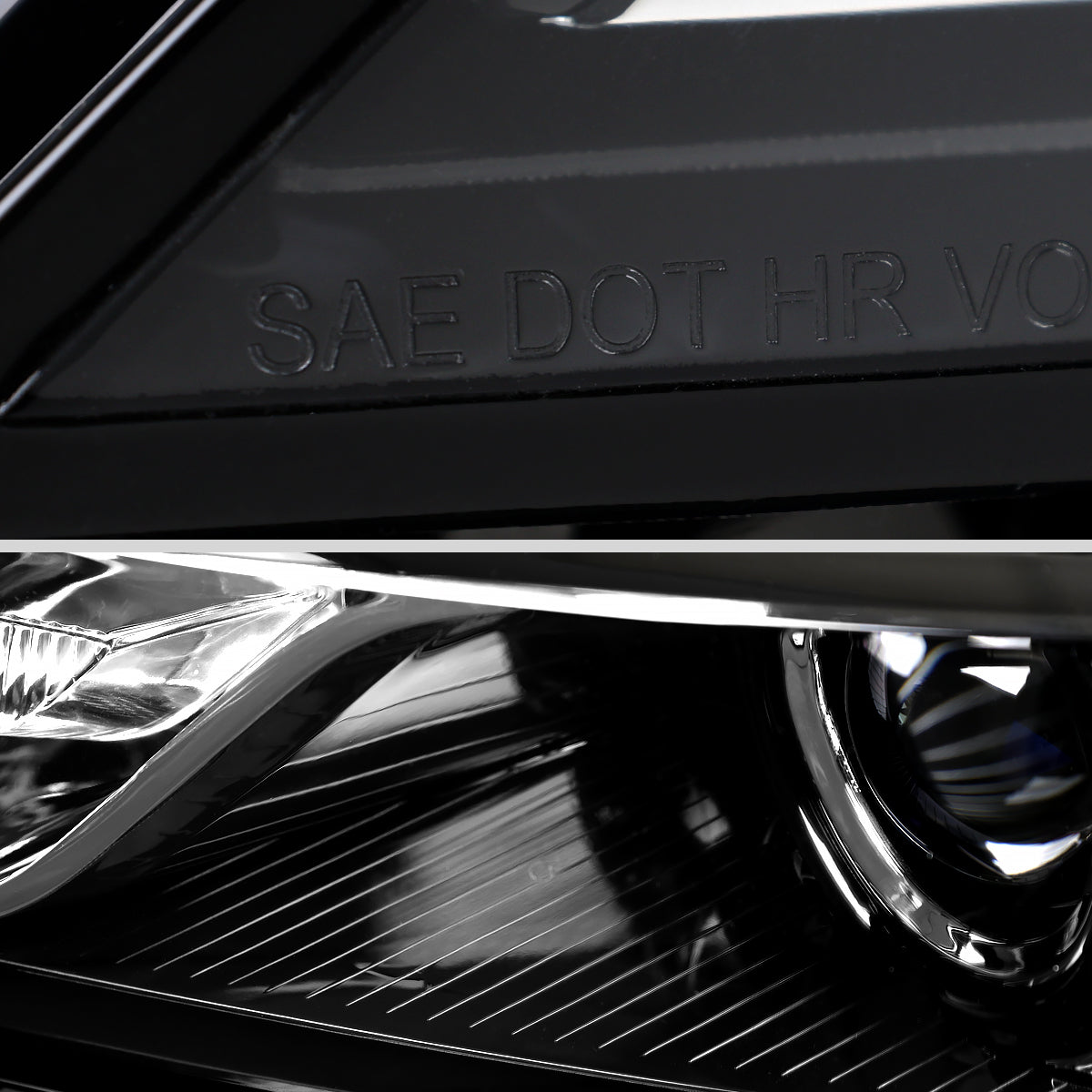 Spec-D 14-20 Chevy Impala OEM Style Projector Headlights Jet Black