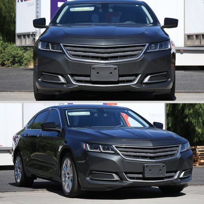Spec-D 14-20 Chevy Impala Headlights Full LED Sequential Matte Black