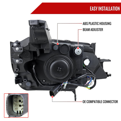 Spec-D 14-20 Chevy Impala OEM Style Projector Headlights Black/Smoked