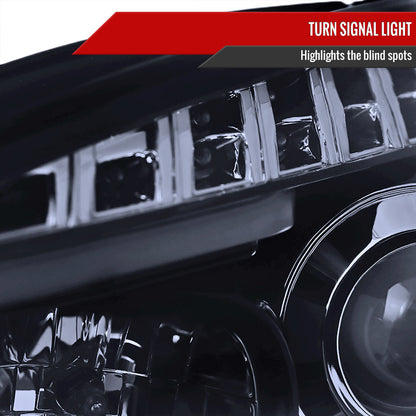 Spec-D 08-12 Chevy Malibu Headlights Projector Glossy Black/Smoked