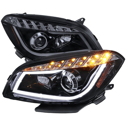 Spec-D 08-12 Chevy Malibu Headlights Projector Glossy Black/Smoked