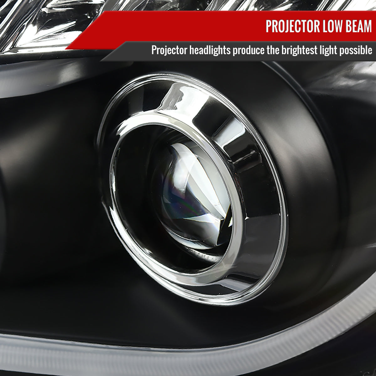 Spec-D 08-12 Chevy Malibu Headlights Dual Halo Projector Black.