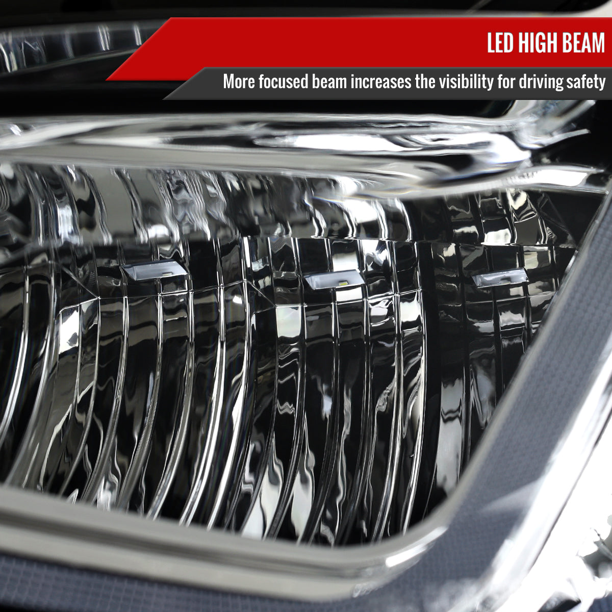 Spec-D 19-24 Chevy Malibu SEQ LED Projector Headlights Chrome