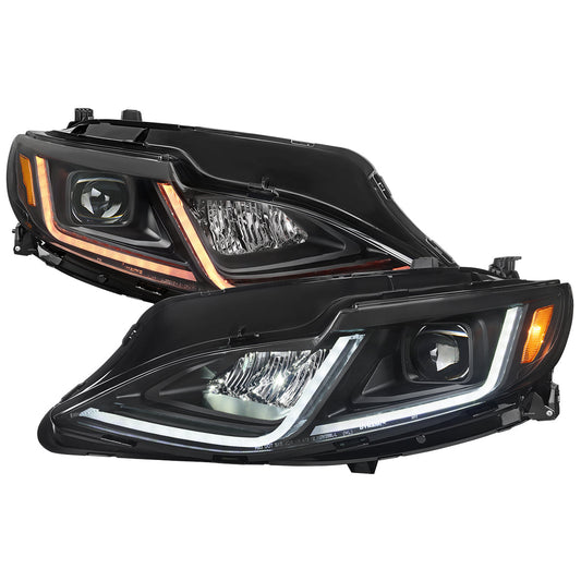 Spec-D 19-24 Chevy Malibu Projector Headlights Sequential Matte Black