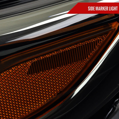 Spec-D 19-24 Chevy Malibu Projector Headlights OEM Style Black/Smoked