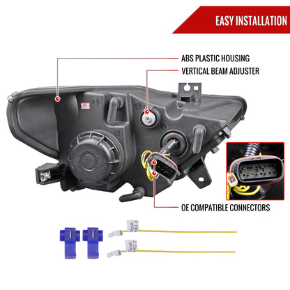 Spec-D 15-17 Ford Mustang Sequential Headlights HID-Type Jet Black