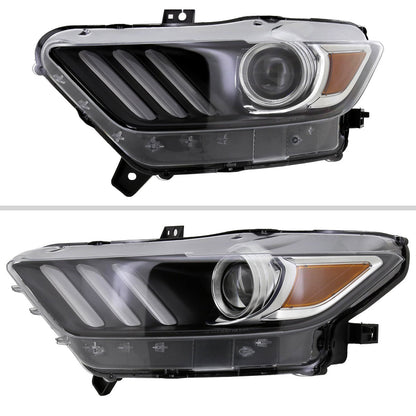 Spec-D 15-17 Mustang Shelby Driver HID Projector Black Replacement