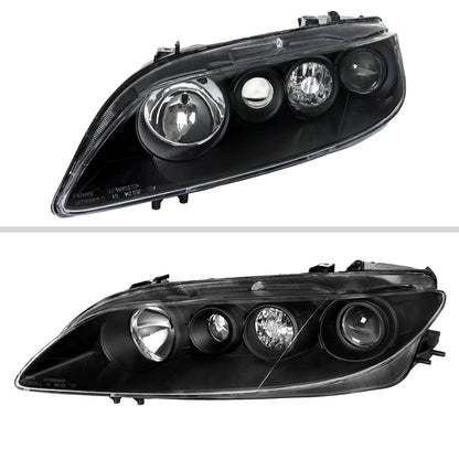 Spec-D 03-05 Mazda 6 Headlights OEM Style Projector Black