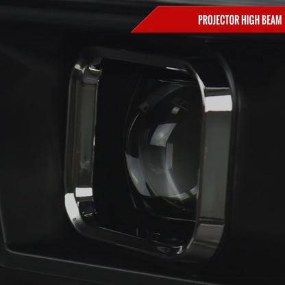 Spec-D 10-18 Ram 1500/2500/3500 Headlights Switchback Sequential Smoked.
