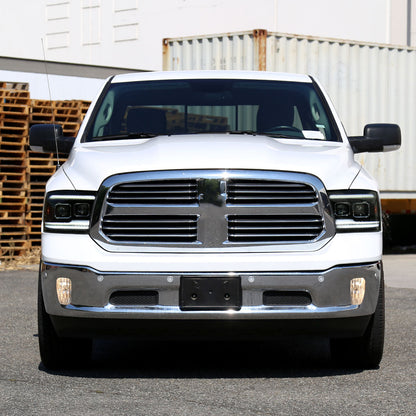Spec-D 10-18 Ram 1500/2500/3500 Headlights Switchback Sequential Smoked.