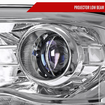 Spec-D 13-18 Ram 1500 2500 3500 SEQ Bar Projector Headlights Chrome