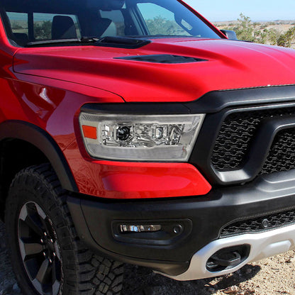 Spec-D 19-24 Ram 1500 SEQ LED Projector Headlights Chrome