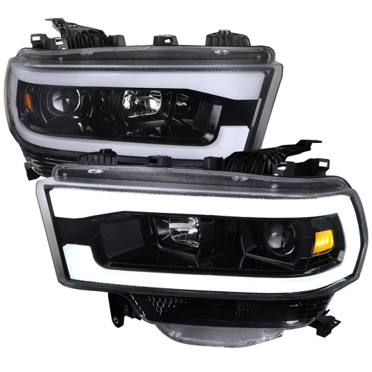 Spec-D 19-24 Ram 2500 3500 4500 5500 Tube Projector Headlights Black