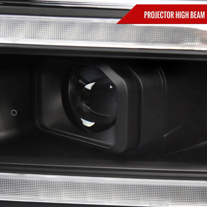 Spec-D 19-24 Ram 2500-5500 Headlights Switchback SEQ Matte Black