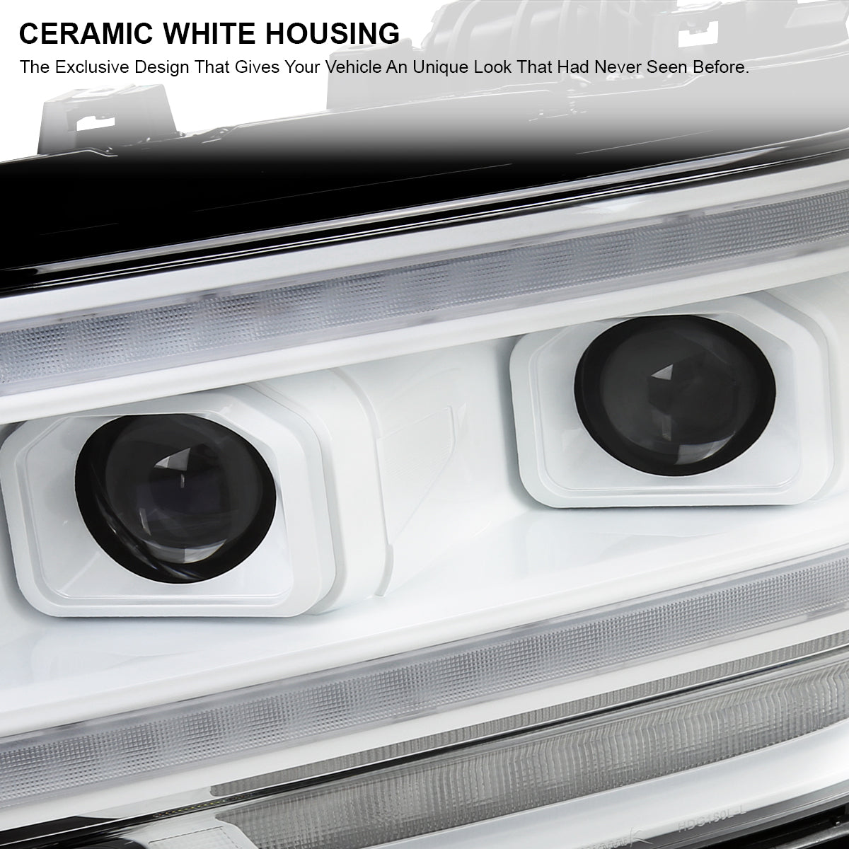 Spec-D 19-24 Ram 2500 3500 4500 5500 Sequential Headlights White/Clear