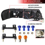 Spec-D 95-99 Nissan Sentra Halo Projector Headlights Black