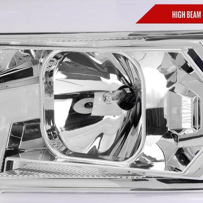 Spec-D 15-19 Silverado 2500HD/3500HD Headlights Switchback SEQ Chrome