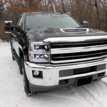Spec-D 15-19 Silverado 2500HD/3500HD Headlights Switchback SEQ Chrome