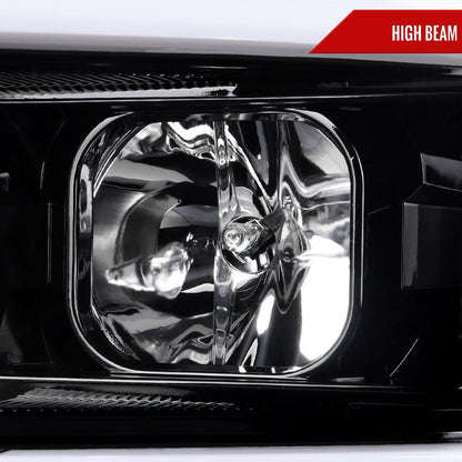 Spec-D 15-19 Chevy Silverado 2500HD/3500HD SEQ Pro Headlights GL Black