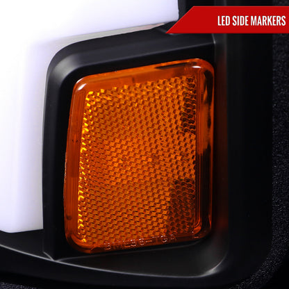 Spec-D 15-19 Silverado 2500HD/3500HD Sequential Headlights Black