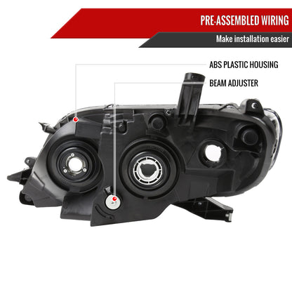 Spec-D 11-20 Toyota Sienna Passenger Projector Chrome Replacement