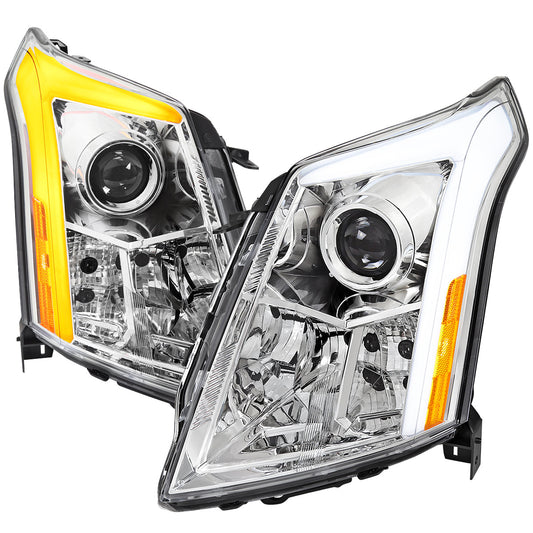 Spec-D 10-16 Cadillac SRX Sequential LED Headlights Chrome