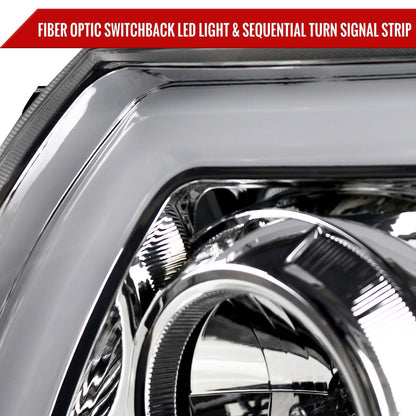 Spec-D 05-11 Tacoma Projector Headlights Sequential Signals Chrome