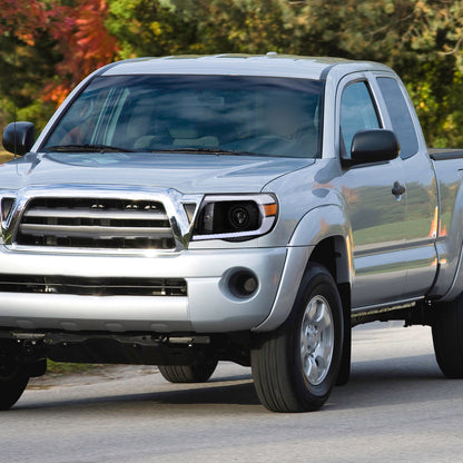 Spec-D 05-11 Toyota Tacoma LED Bar Projector Headlights Black/Clear