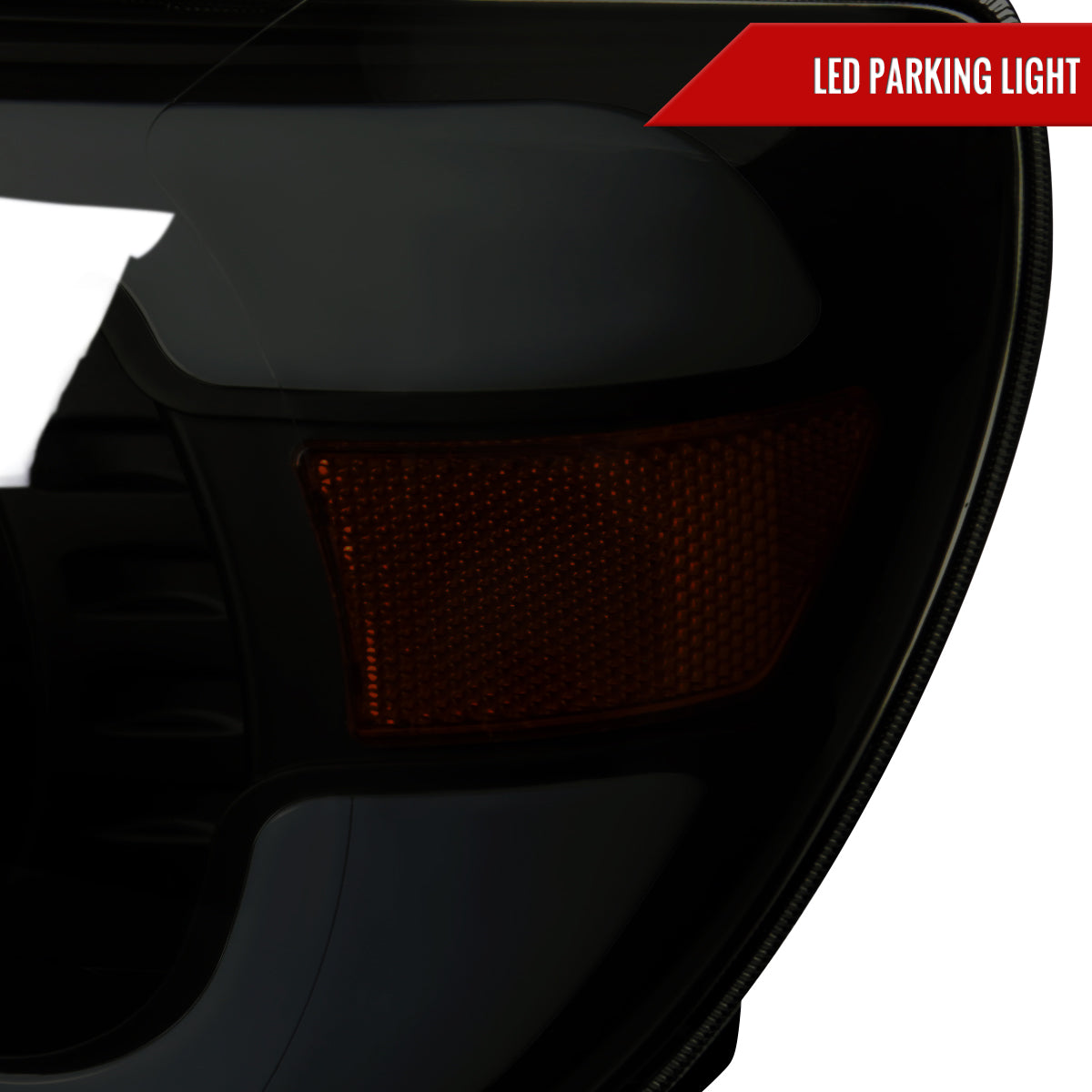 Spec-D 05-11 Tacoma LED Bar Projector Headlights Chrome w/ Smoked Lens