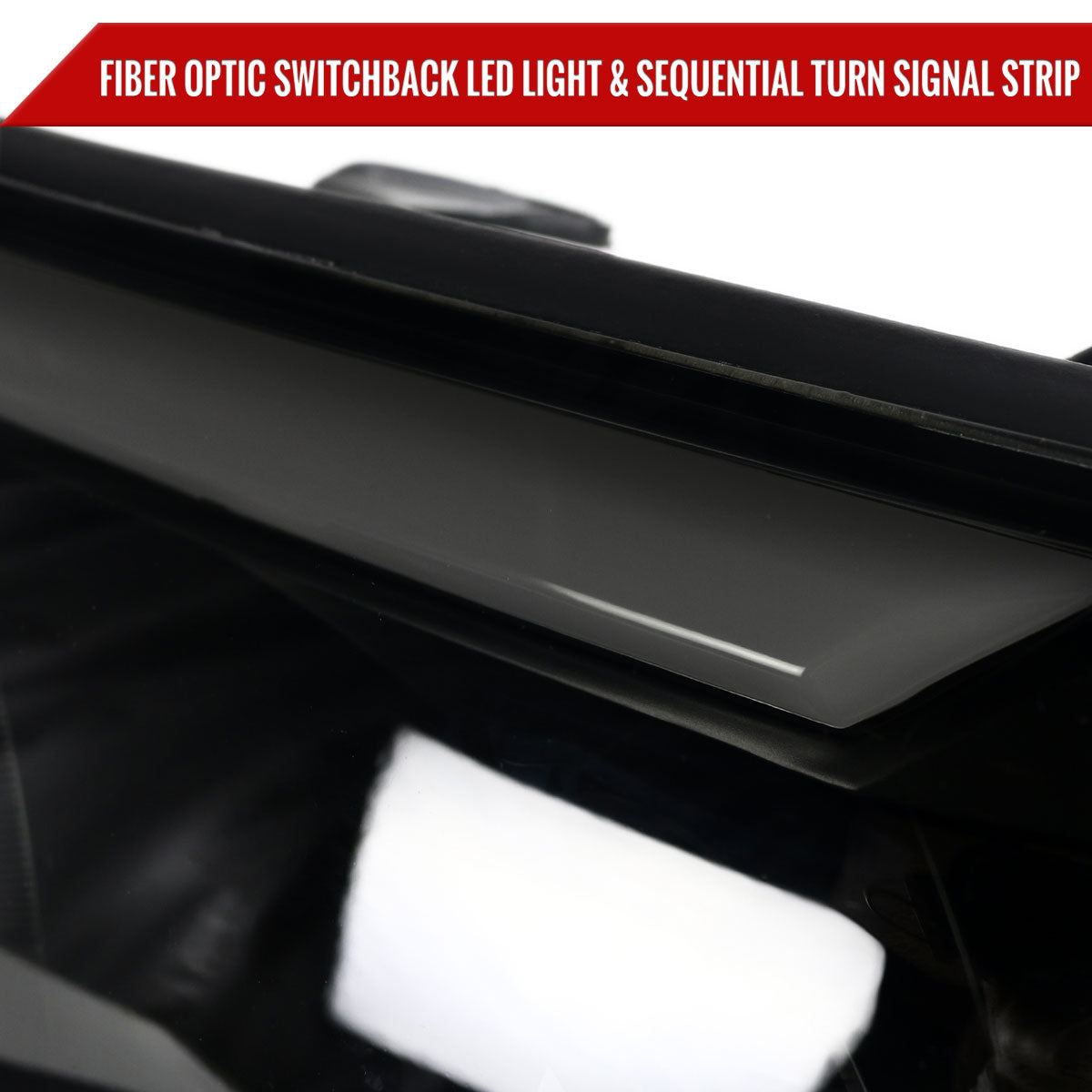 Spec-D 05-11 Tacoma LED Bar Projector Headlights SEQ Lights Blk Smoked