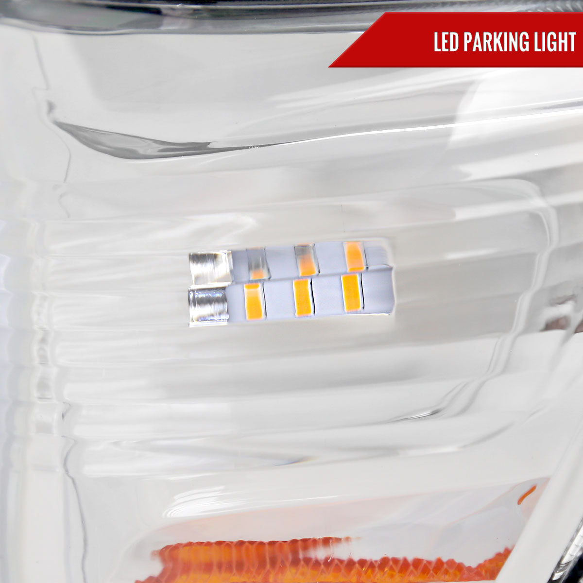 Spec-D 12-15 Tacoma LED Projector Headlights LED Parking Light Chrome