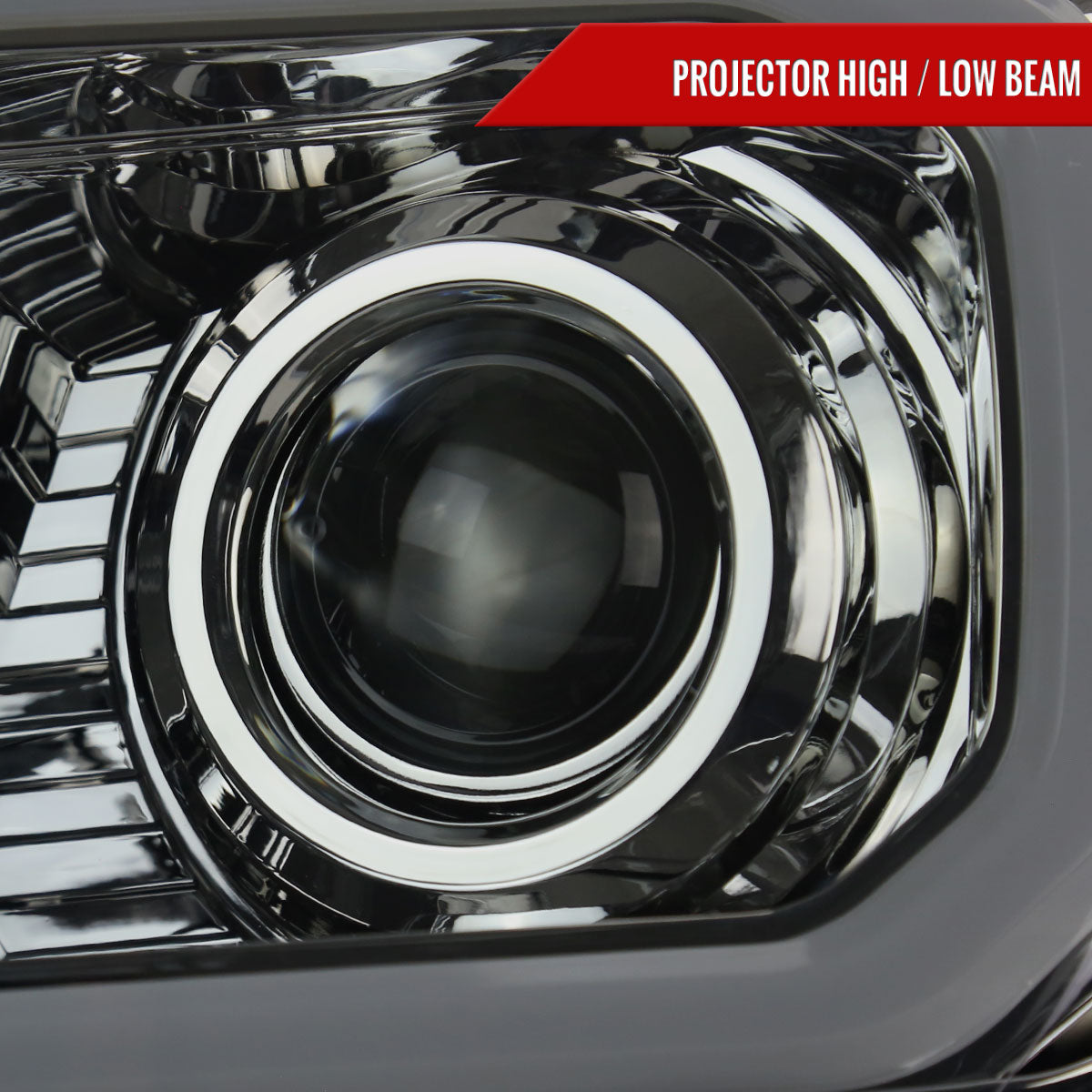 Spec-D 12-15 Tacoma Projector Headlights Parking Light Chrome/Smoked