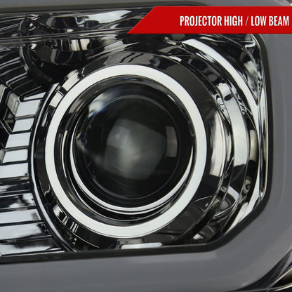 Spec-D 12-15 Tacoma Projector Headlights Parking Light Chrome/Smoked