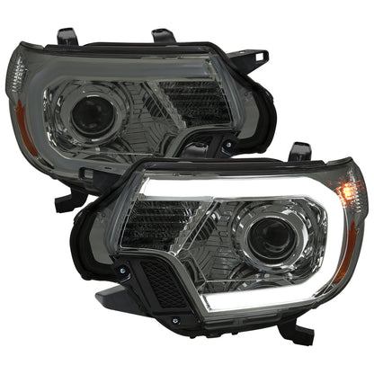 Spec-D 12-15 Tacoma Projector Headlights Parking Light Chrome/Smoked
