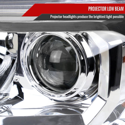 Spec-D 16-23 Toyota Tacoma Driver Replacement Projector Headlight Chrome